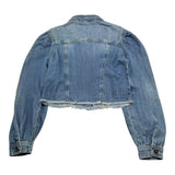 Liu Jo Giubbino In Denim Tinta Unita con Bottoni Modello Crop per Bambina GA3115 BLU LIU JO 