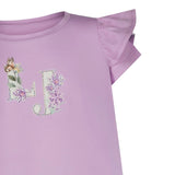 Liu Jo T-Shirt tinta unita con Brillantini Lilla per Neonata KA5092XXXXN LILLA LIU JO 