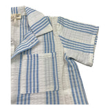 Babe & Tess Camicia Tinta Unita con Fantasia A Righe per Neonato 03518162N BIANCO BABE & TESS 