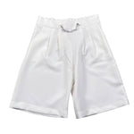 Illiana Short Tinta Unita con Elastico In Vita per Bambina 543 BIANCO ILLIANA 