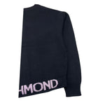 JOHN RICHMOND cardigan tinta unita con logo Nero per Bambina RGA25192CD NERO JOHN RICHMOND 