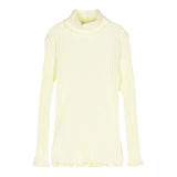 IL GUFO shirt tinta unita con collo alto Giallo per Bambina A24TA061M7004 GIALLO IL GUFO 