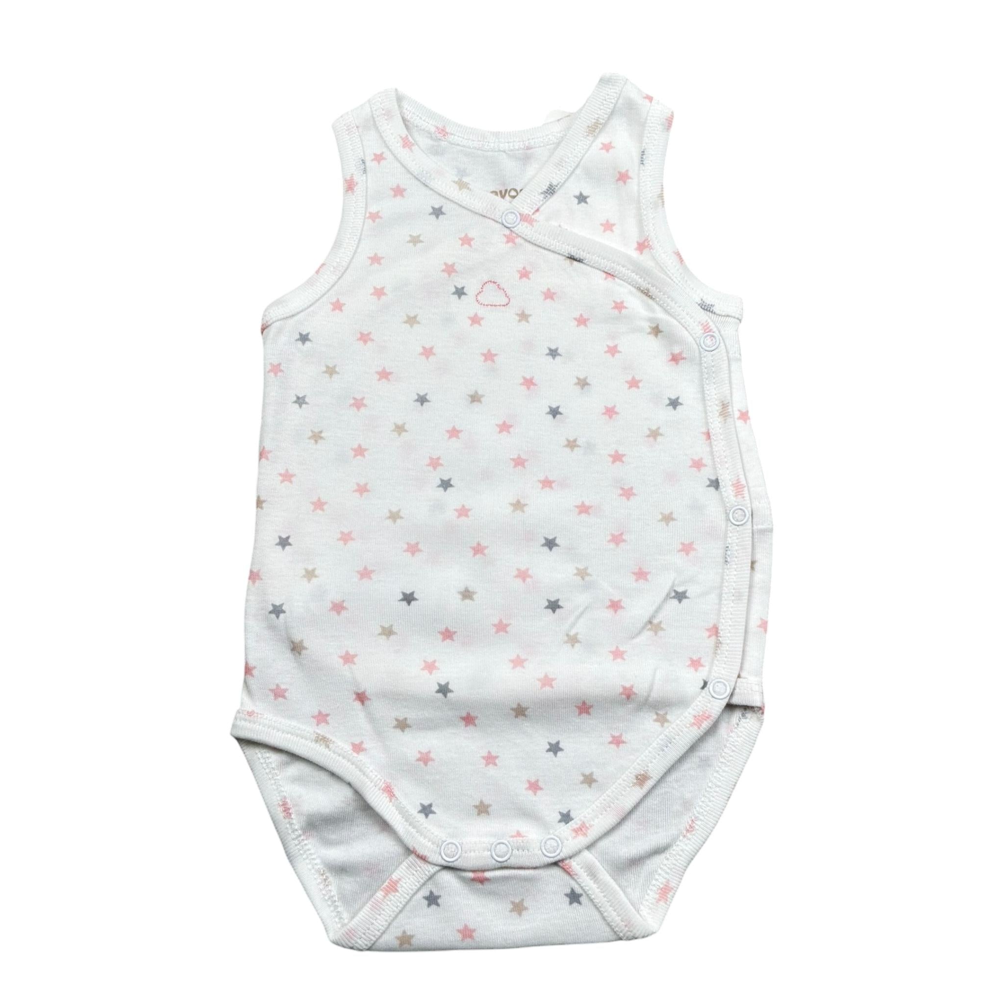 Mayoral Body Tinta Unita Giromanica con Stampa per Neonata 17067 BIANCO MAYORAL 