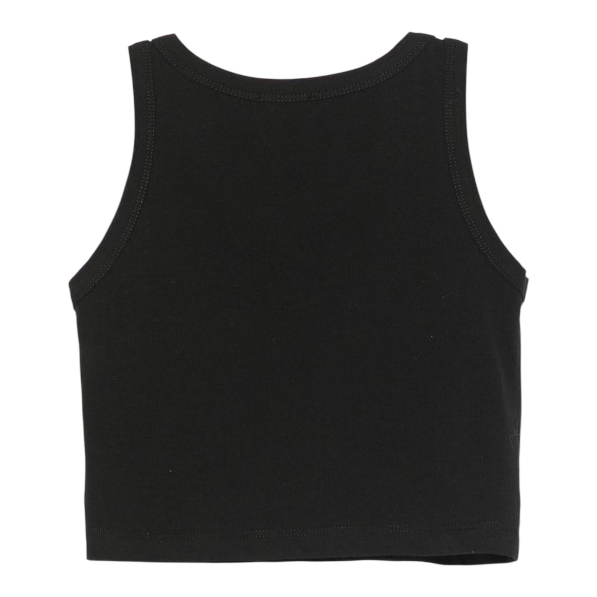 John Richmond Canotta Tinta Unita con Brillantini per Bambina RGP25204CN NERO JOHN RICHMOND 