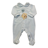 NANAN tutina tinta unita con stampa Azzurro per Neonato I2401001A AZZURRO NANAN 