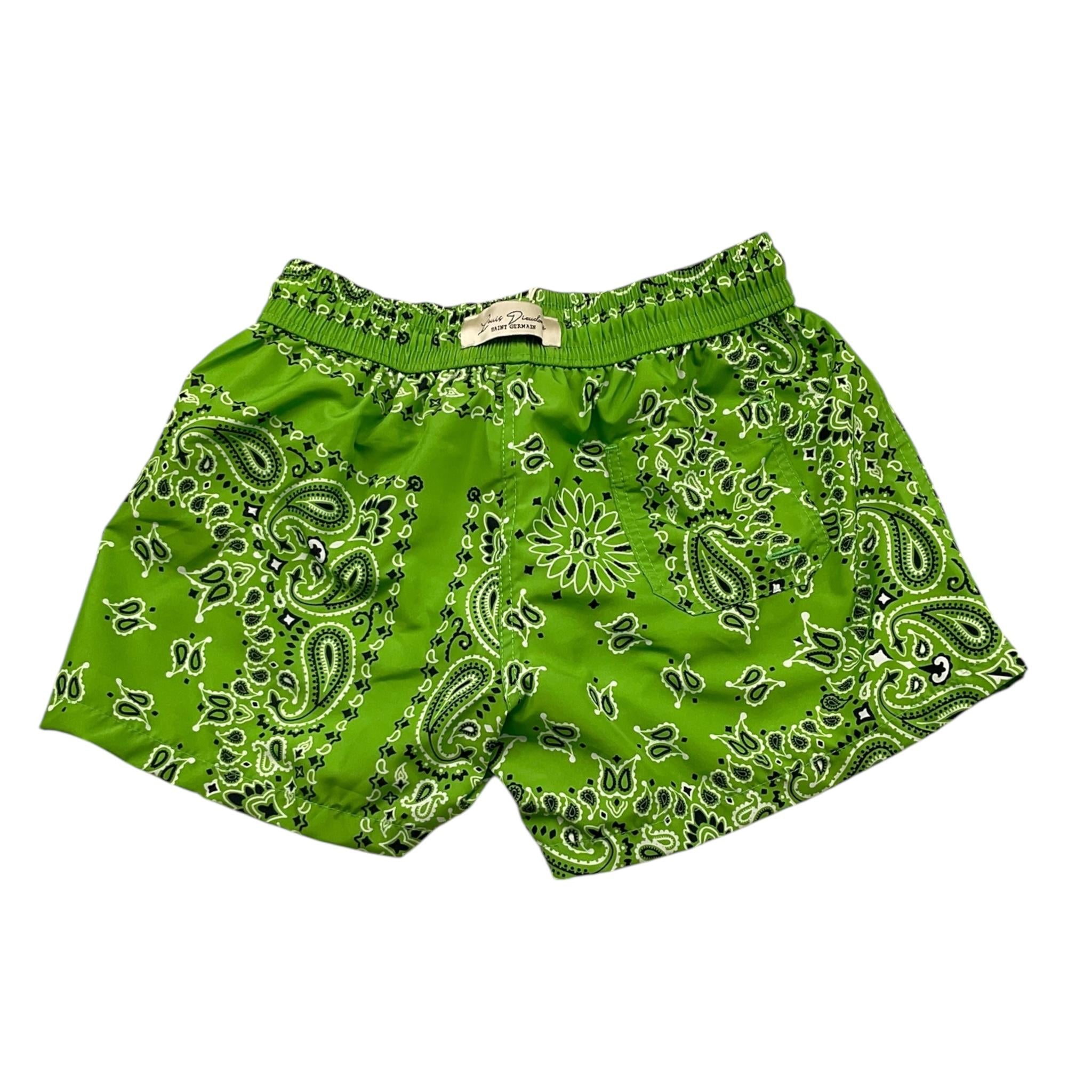 Louis Dieudonne' Costume Tinta Unita Modello Boxer con Fantasia per Bambino LD13 VERDE LOUIS DIEUDONNE' 