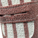 Lalalu' Mocassino Tinta Unita con Fantasia A Righe per Neonato SCL5I RAME LALALU' 