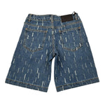 Daniele Alessandrini Bermuda In Denim Tinta Unita con Strappi per Bambino 1236SD00256XX BLU DANIELE ALESSANDRINI 