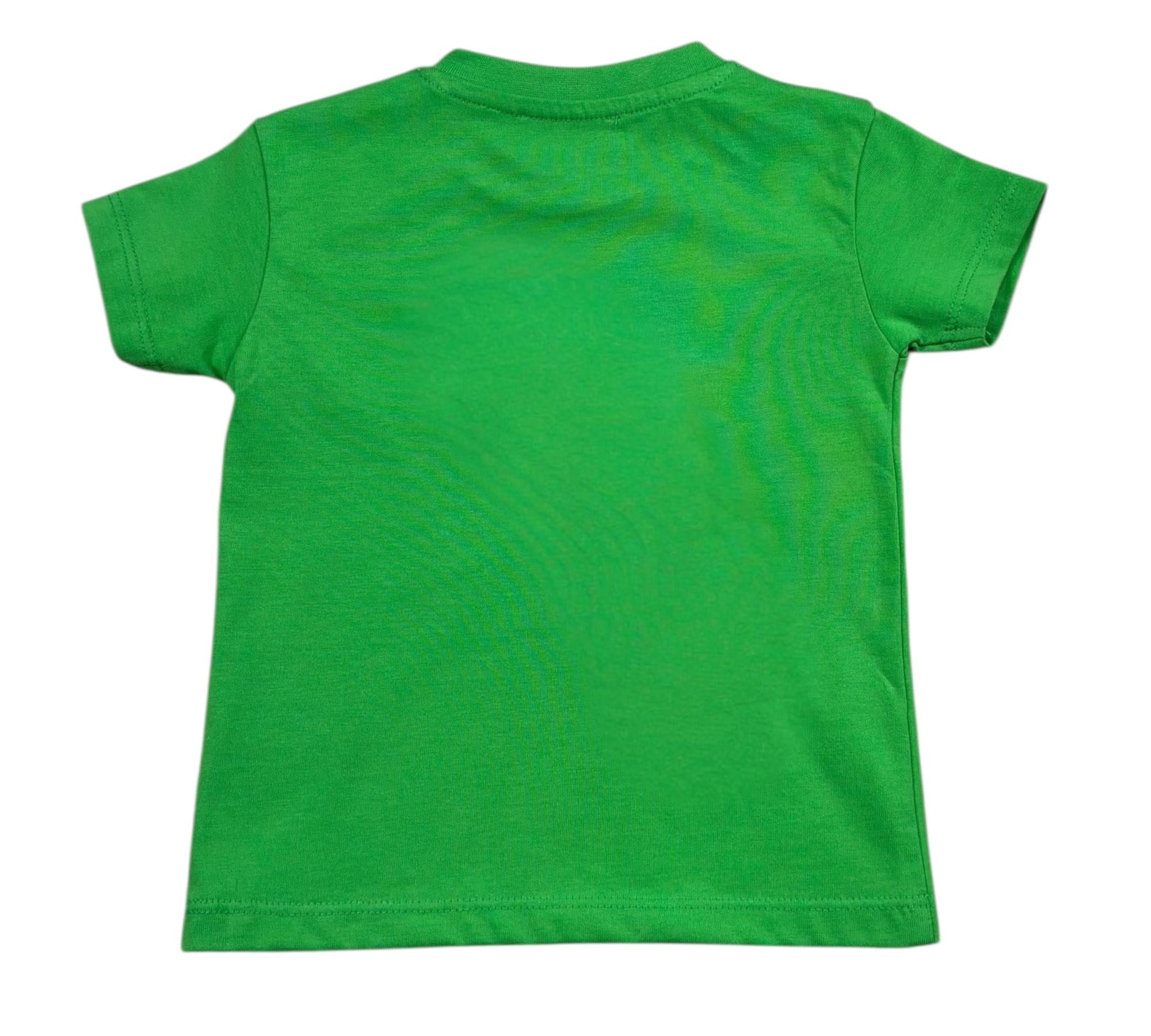 John Richmond T-Shirt Girocollo Tinta Unita con Stampa per Neonato RIP26111TS VERDE JOHN RICHMOND 