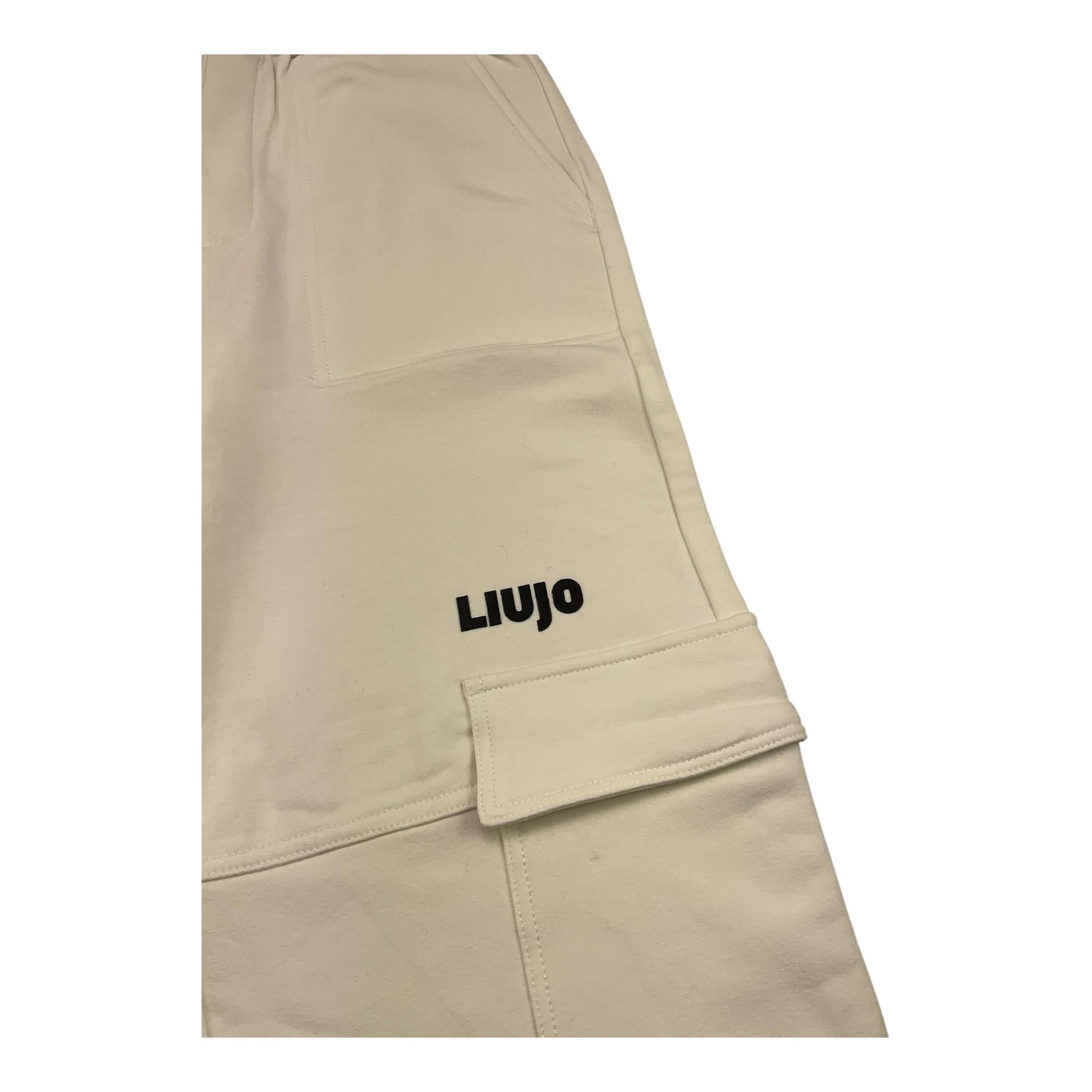 LIU JO pantalone modello palazzo tinta unita Panna per Bambina GF4028X PANNA LIU JO 