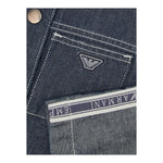 Emporio Armani Camicia Manica Lunga In Denim Tinta Unita per Bambino 3D3B08 BLU EMPORIO ARMANI 