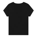 LANVIN t-shirt tinta unita con stampa Nero per Bambina N30116 NERO LANVIN 