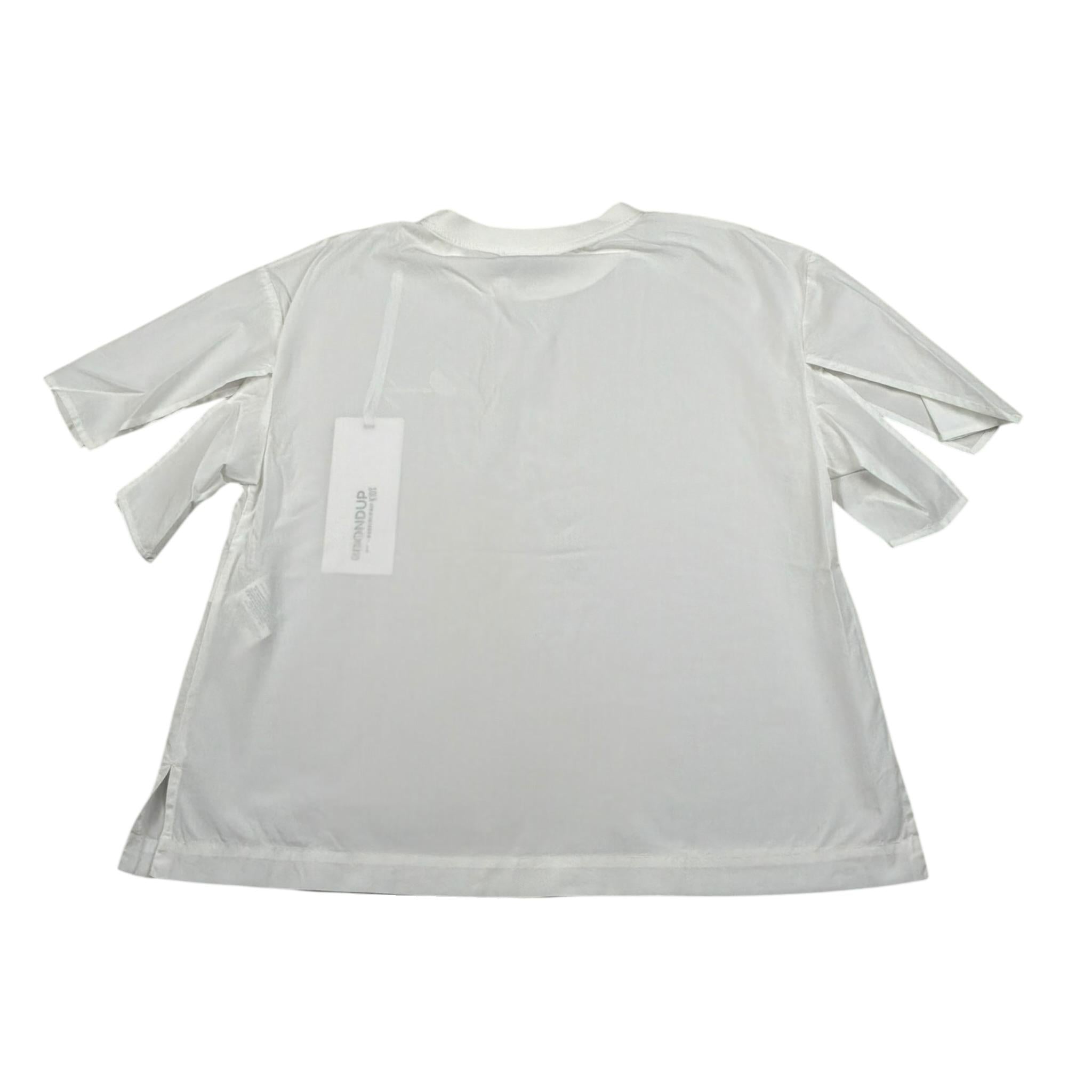 Dondup Camicia Mezza Manica Tinta Unita per Bambina DFCA032 BIANCO DONDUP 