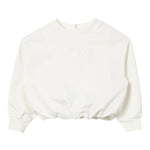 ELISABETTA FRANCHI felpa chiusa girocollo tinta unita con ricamo logo Panna per Neonata EGFE046 PANNA ELISABETTA FRANCHI 