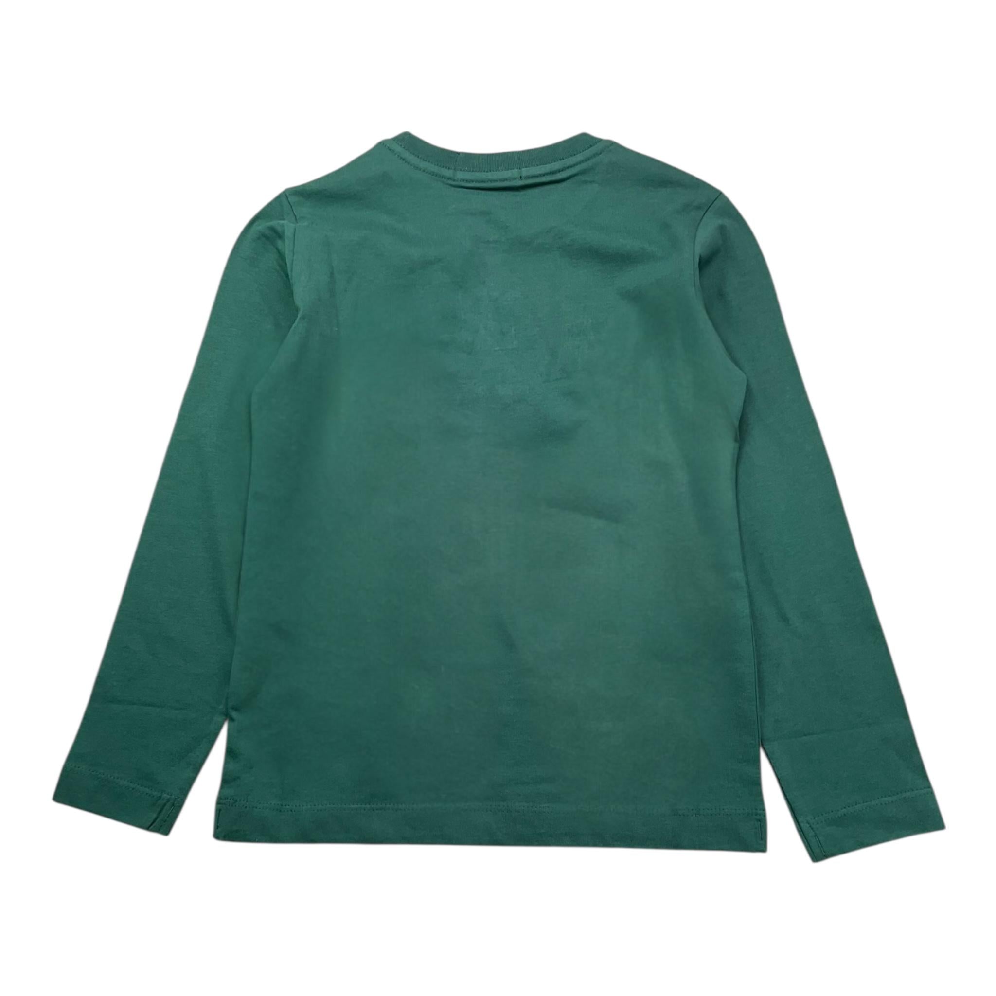 REPLAY shirt girocollo tinta unita con stampa Verde per Bambino SB7118 VERDE REPLAY 