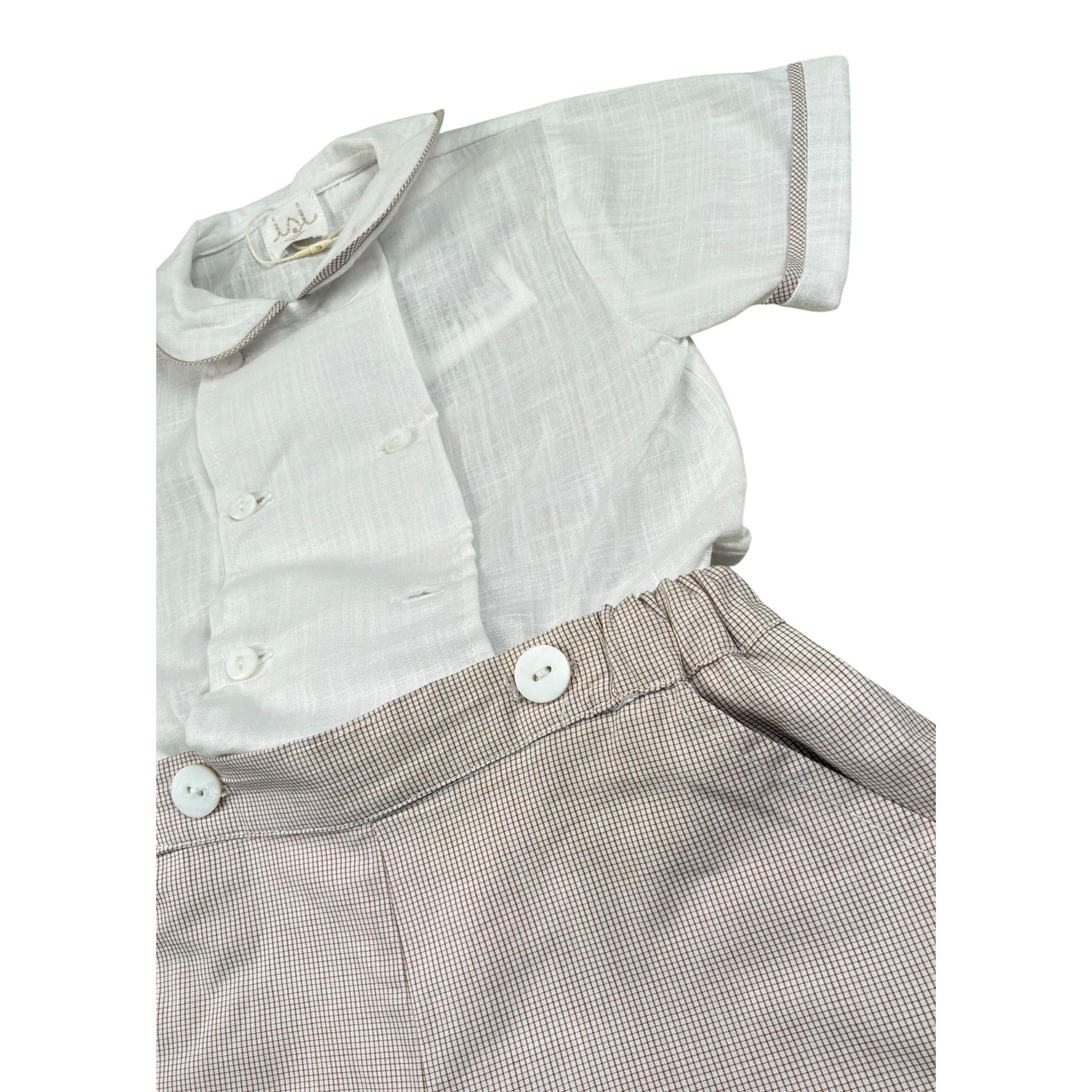 Malvi & Co Completo 2 Pezzi Camicia-Bermuda per Neonato S23I127STQS BIANCO MALVI & CO 