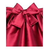 IL GUFO abito tinta unita in velluto mezza manica Rosso per Bambina A24VM771N0063 ROSSO IL GUFO 