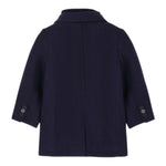 SARABANDA cappotto tinta unita con bottoni Blu per Bambino 07180 BLU SARABANDA 
