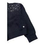 MANILA GRACE cardigan tinta unita con applicazioni Nero per Bambina MFJF24M186 NERO MANILA GRACE 