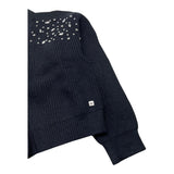MANILA GRACE cardigan tinta unita con applicazioni Nero per Bambina MFJF24M186 NERO MANILA GRACE 