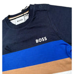 Boss T-Shirt Girocollo Tinta Unita con Stampa per Neonato J05A08 BLI BOSS 