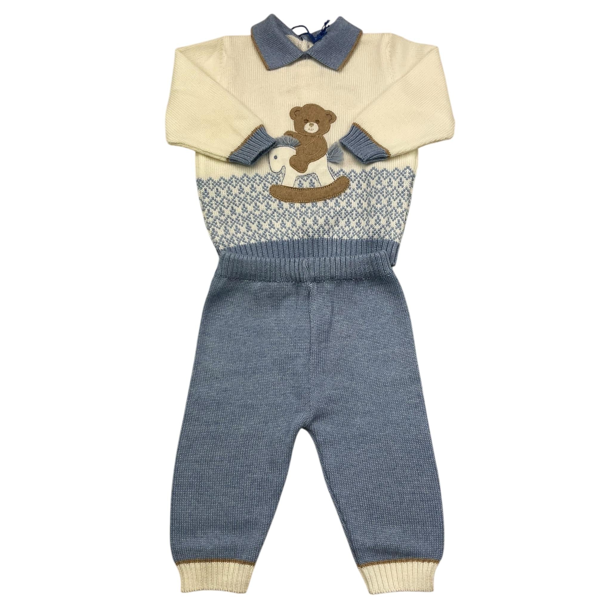 COLORI CHIARI completo 2 pezzi maglia-pantalone  Azzurro per Neonato MF217764 AZZURRO COLORI CHIARI 