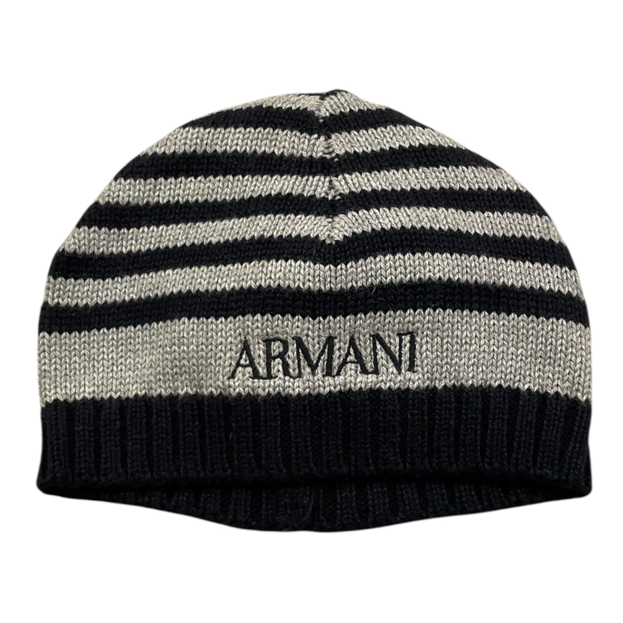 ARMANI BABY cappello fatasia a righe bicolore Blu/grigio per Neonato LX401 BLU/GRIGIO ARMANI BABY 
