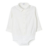 IL GUFO camicia body manica lunga tinta unita Panna per Neonato A24MB036C0019 PANNA IL GUFO 