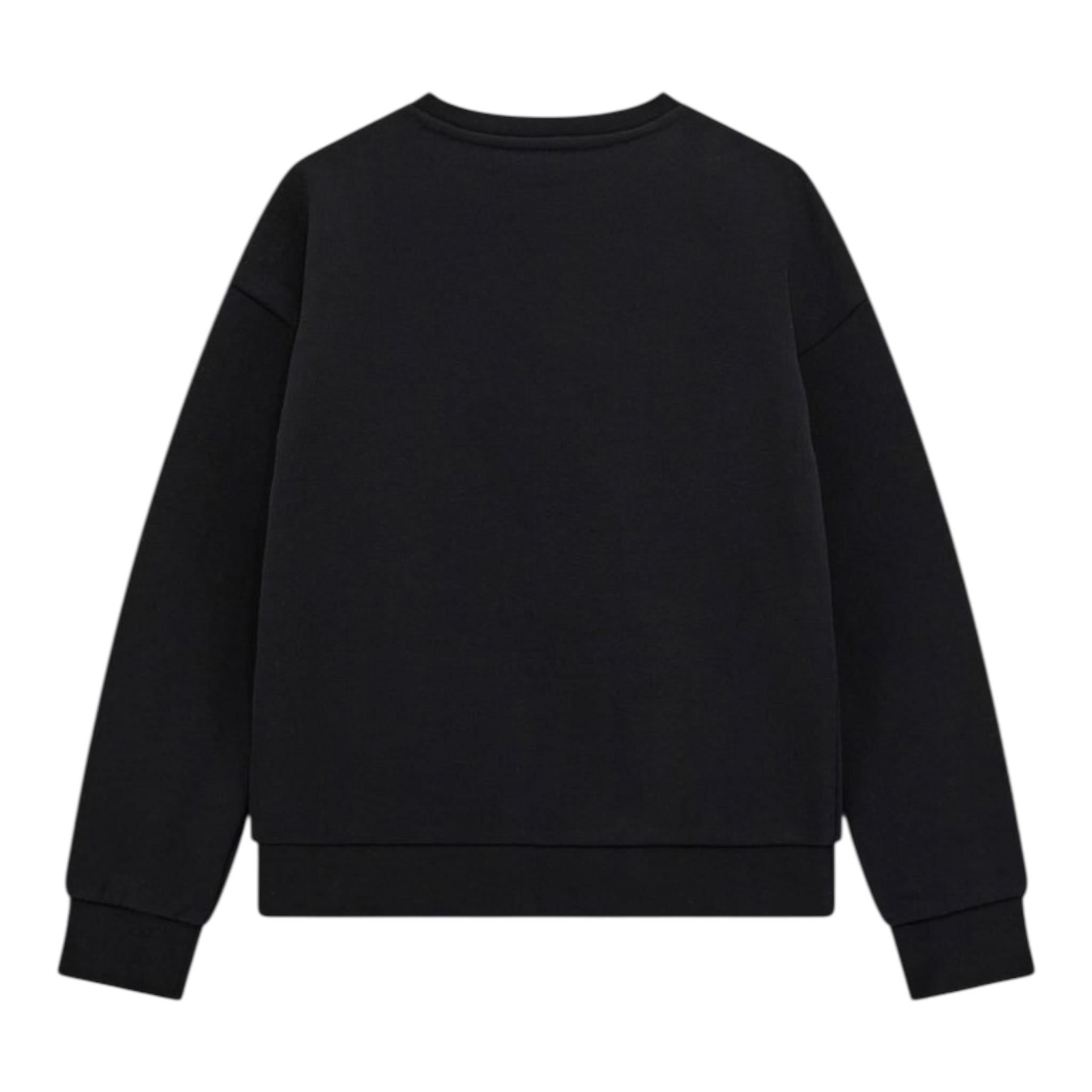 GUESS felpa chiusa girocollo tinta unita con stampa logo Nero per Bambina J4BQ04KAV34 NERO GUESS 