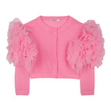 Billieblush Coprispalle Tinta Unita con Tulle per Bambina U20995 FUXIA BillIEBLUSH 