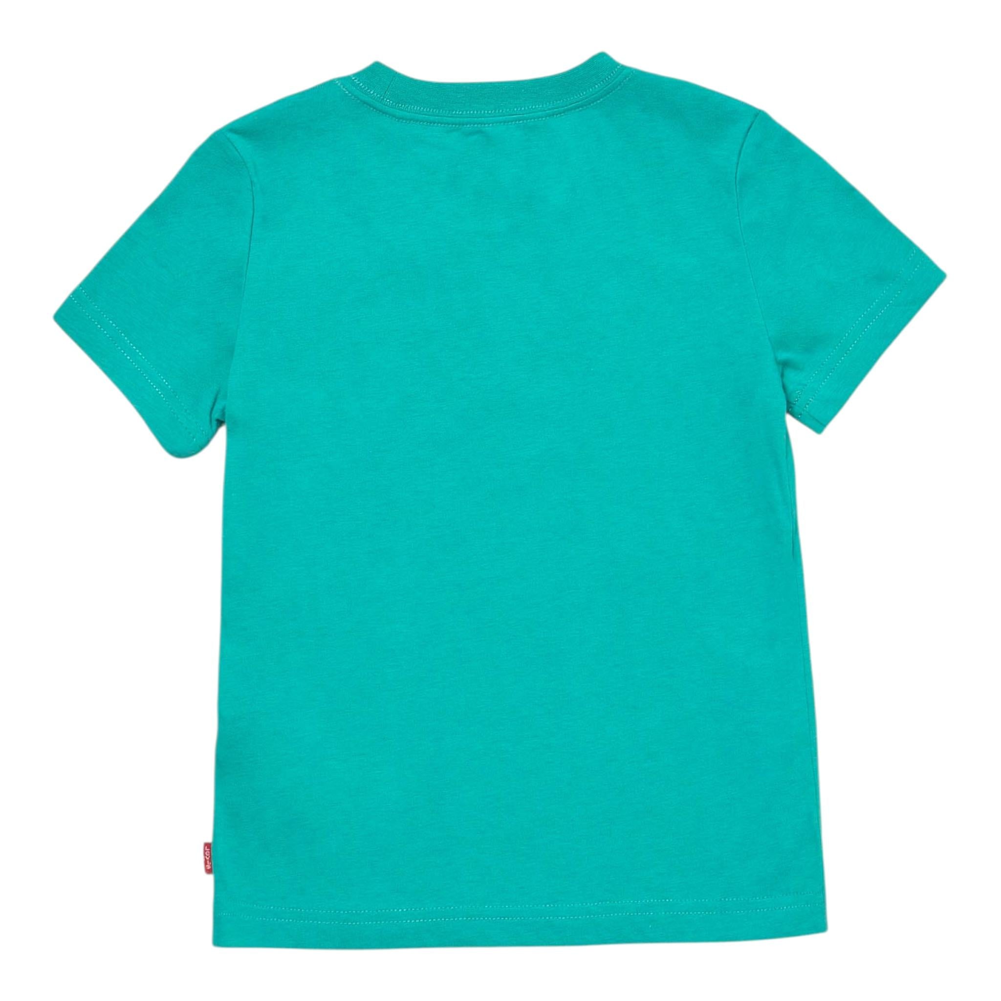 Levi'S T-Shirt Girocollo Tinta Unita con Stampa per Bambino 8E8157X VERDE LEVI'S 