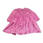 Caffe' D'Orzo Abito Tinta Unita con Fantasia  per Bambina ZW1A10 GLICINE CAFFE' D'ORZO 