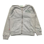 SAINT BARTH felpa tinta unita con zip e cappuccio Grigio per Bambina TENNIS GRIGIO SAINT BARTH 