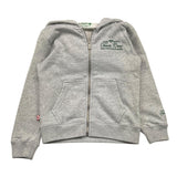 SAINT BARTH felpa tinta unita con zip e cappuccio Grigio per Bambina TENNIS GRIGIO SAINT BARTH 