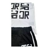 John Richmond Completo 2 Pezzi Canotta-Short Bicolore per Bambina RGP26016CJ BIANCO/NERO JOHN RICHMOND 