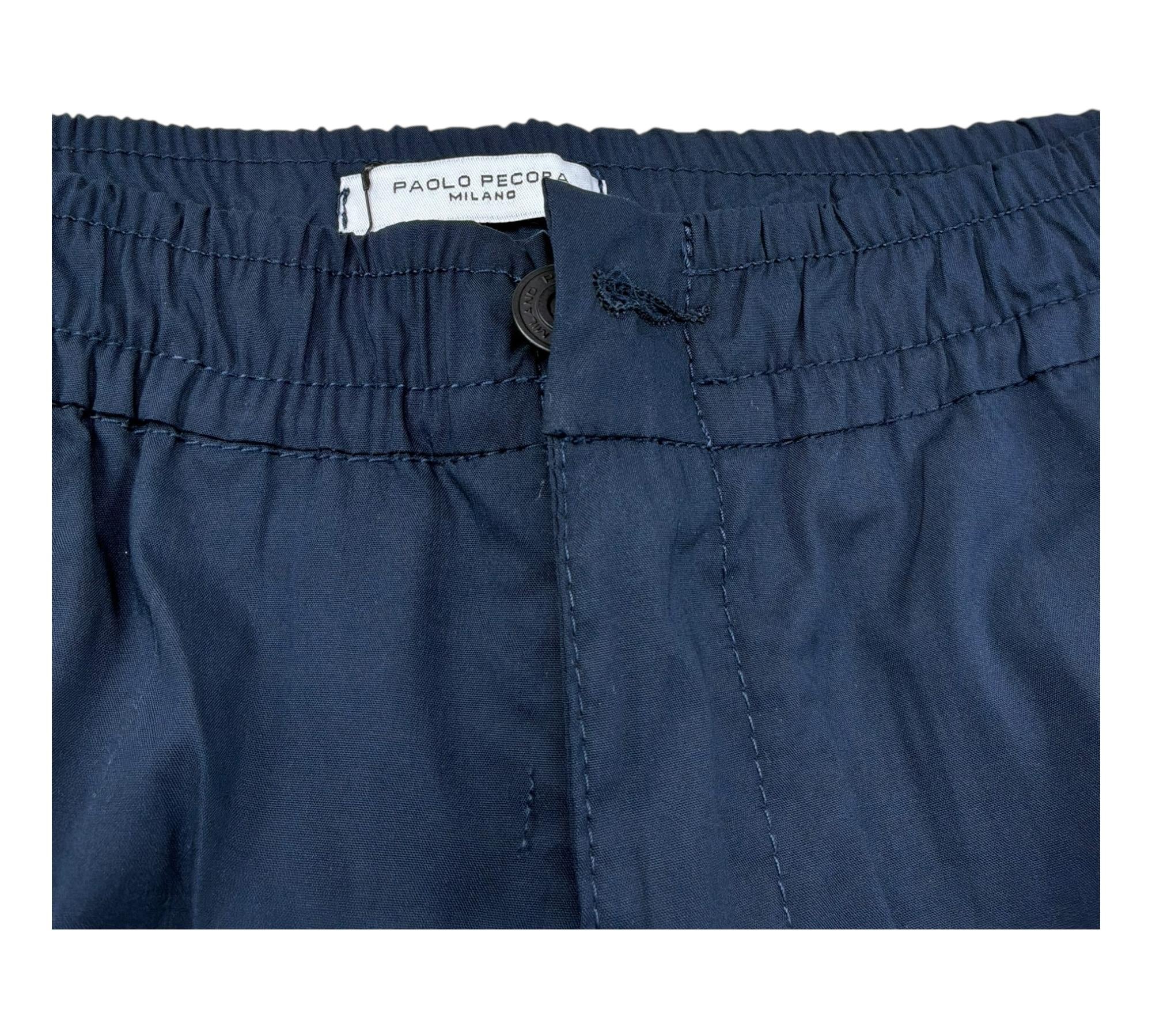 Paolo Pecora Bermuda Tinta Unita con Elastico In Vita per Bambino PP4317 BLU PAOLO PECORA 