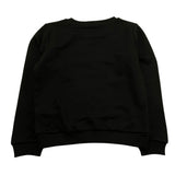 Vicolo Felpa Chiusa Girocollo Tinta Unita con Logo per Bambina 3141F0759 NERO VICOLO 