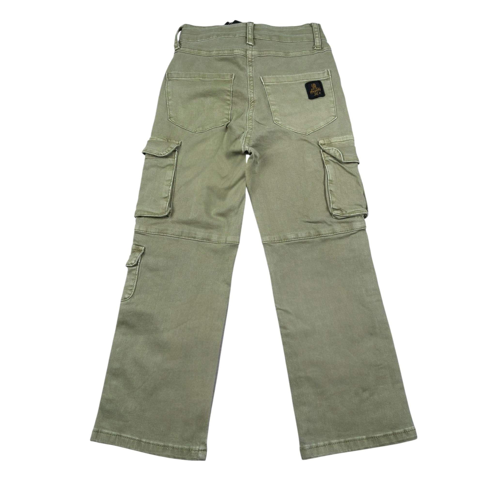 Refrigiwear Jeans Tinta Unita con Tasconi per Bambino RWG636 VERDE REFRIGIWEAR 