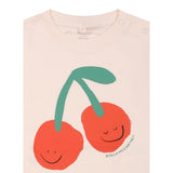 Stella Mccartney T-Shirt Girocollo Tinta Unita con Stampa per Neonata TW8051 ROSA STELLA McCARTNEY 