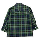 TRUSSARDI camicia manica lunga fantasia scozzese Verde per Neonato TIA25053CA VERDE TRUSSARDI 