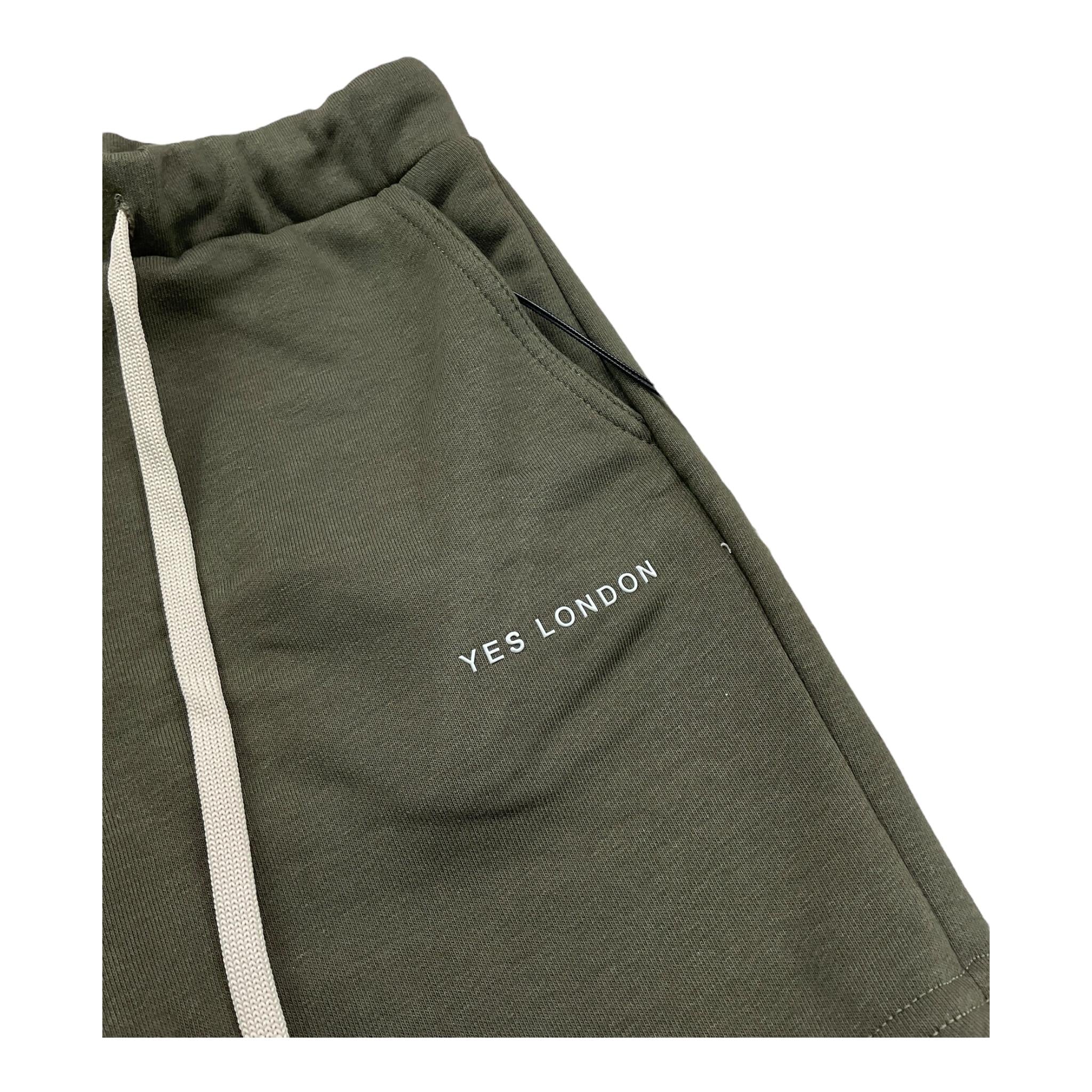 Yes London Bermuda Tinta Unita con Logo per Bambino JR7054 VERDE YES LONDON 