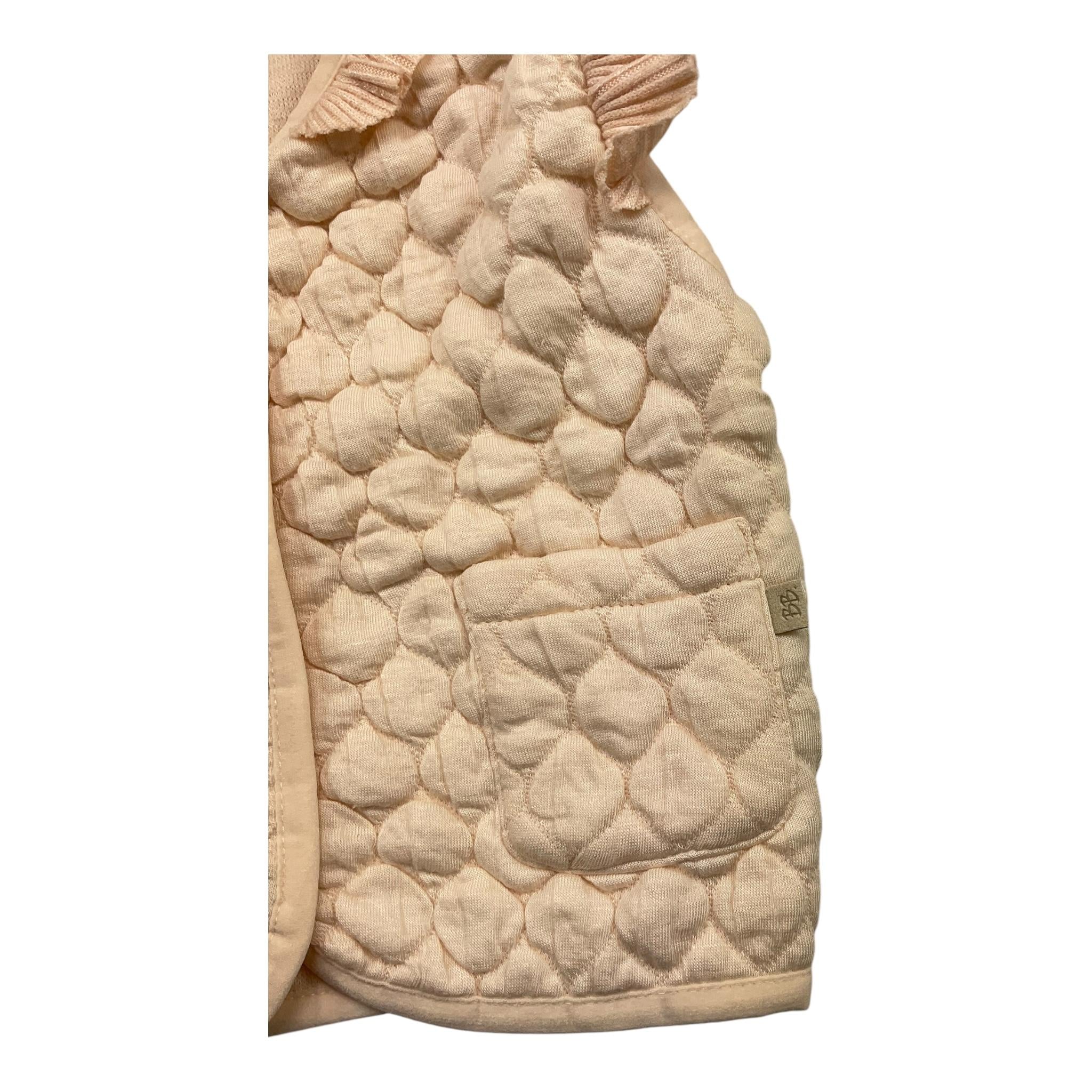 BAMBOOM+BABIES gilet tinta unita con colletto Rosa per Neonata 695A ROSA BAMBOOM+BABIES 