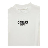 GUESS shirt tinta unita girocollo con logo Bianco per Bambina J4YI49KBZP4 BIANCO GUESS 