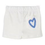 Stella Mccartney Short Tinta Unita con Stampa per Bambina TW6D99J BIANCO STELLA McCARTNEY 
