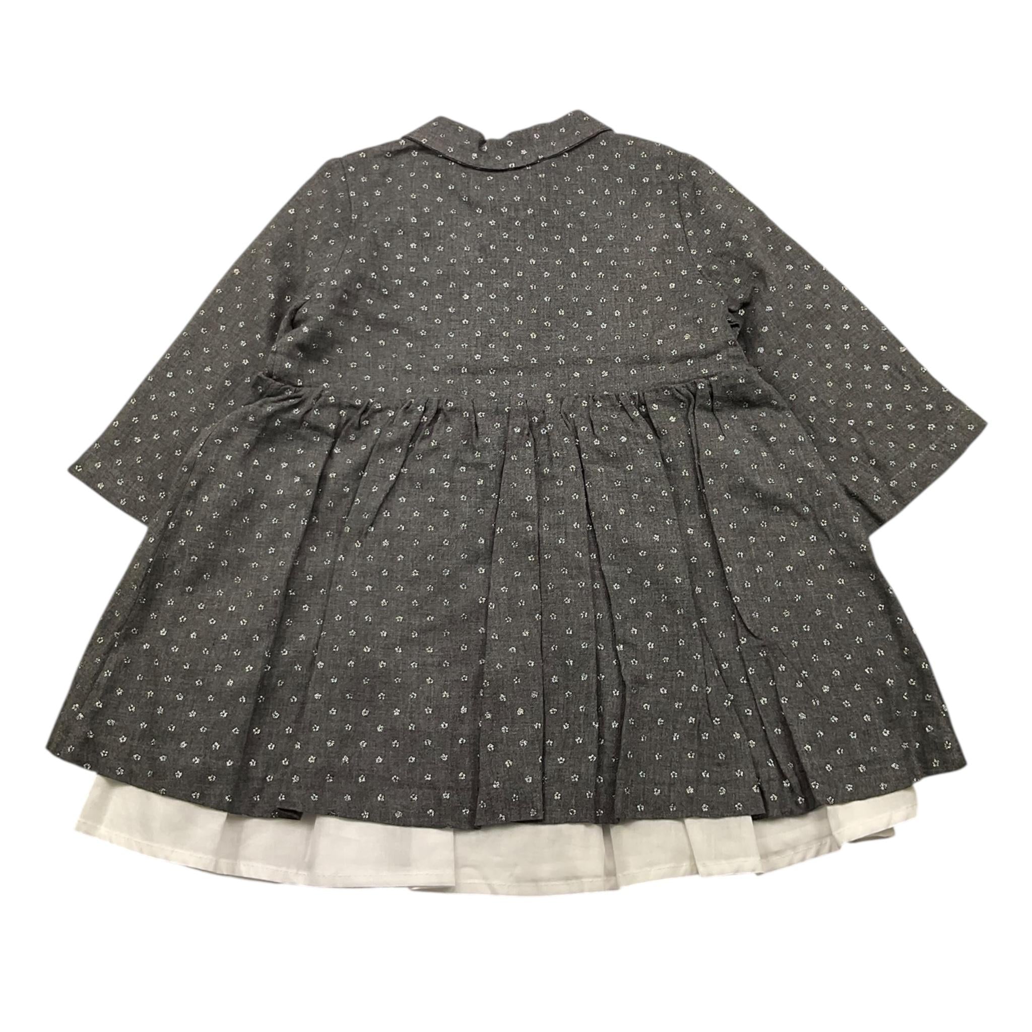 NANAN abito manica lunga tinta unita Grigio per Bambina I2343024GRJ GRIGIO NANAN 