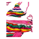 4Giveness Costume 2 Pezzi Triangolo-Mutadina Multicolor Per Bambina