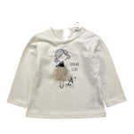 Y-CLU shirt girocollo tinta unita con stampa Bianco per Neonata YN20721 BIANCO Y-CLU 