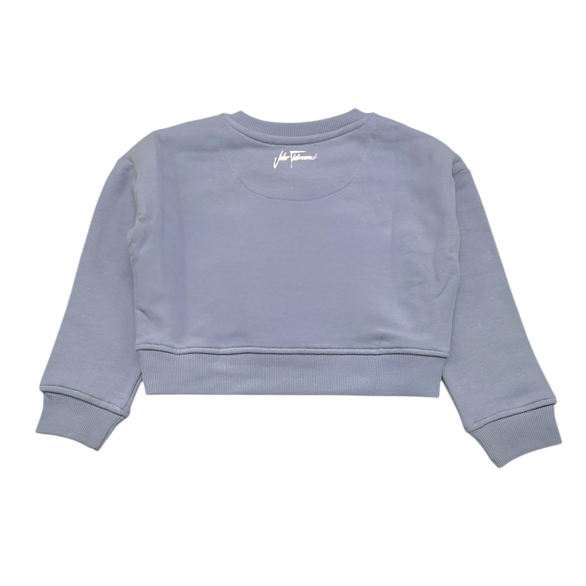 JOHN RICHMOND felpa tinta unita girocollo con stampa Azzurro per Bambina RGA24053FEXXXJ AZZURRO JOHN RICHMOND 