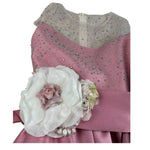 Magnifica Lulu Abito Cerimonia Giromanica Tinta Unita per Bambina AGATHAR ROSA MAGNIFICA LULU 