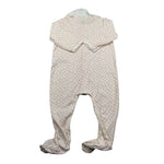 Petit Bateau Tutina Manica Lunga Stampa Fantasia Panna per Neonata A09G701070 PANNA PETIT BATEAU 
